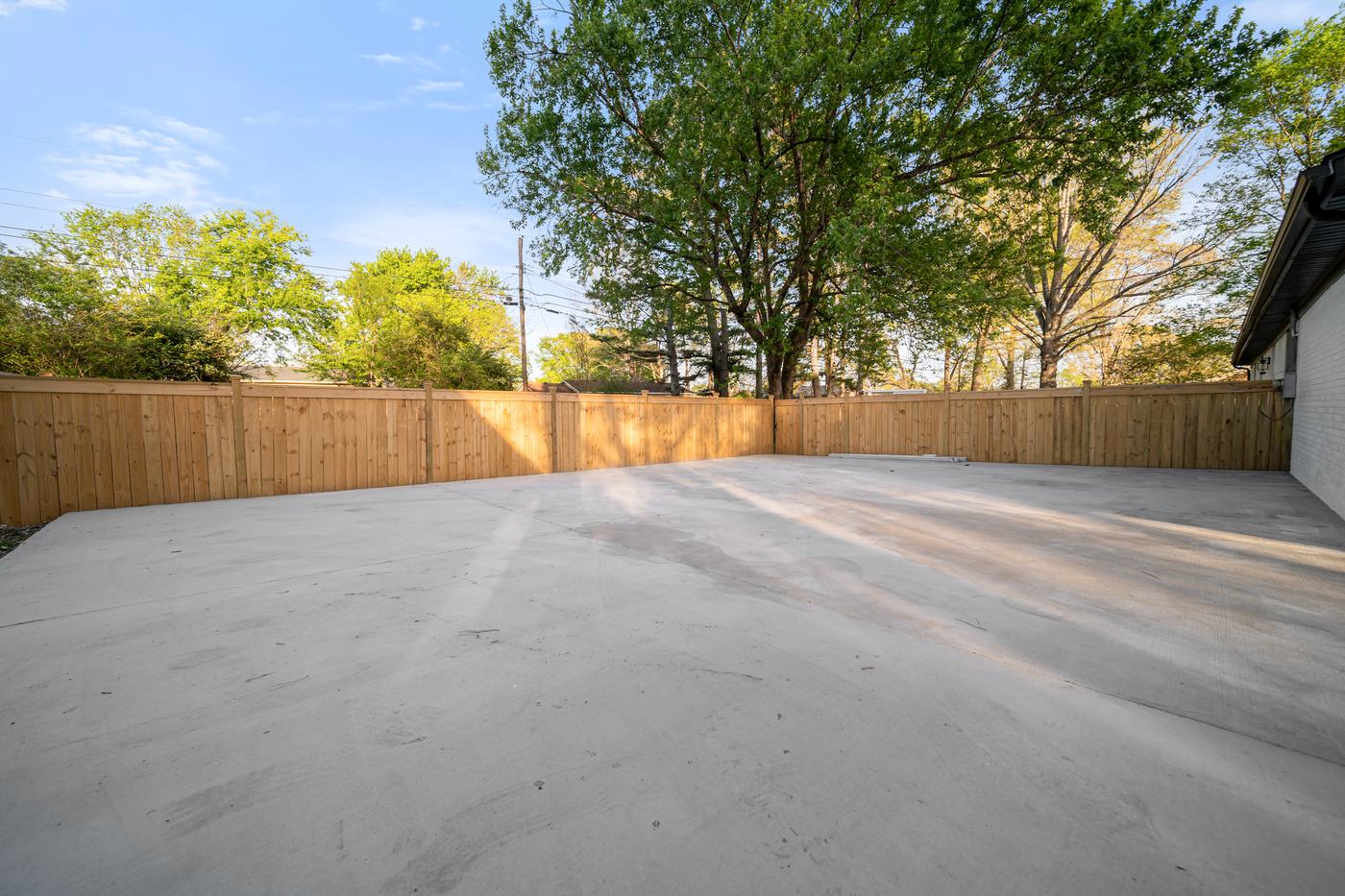 Backyard patio